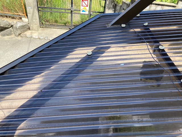 波板の取り付け後